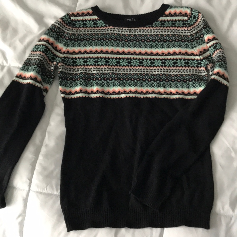 Winter patterned sweater